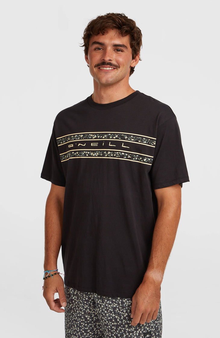 T-shirt O'Neill Flower Stripe | Black Out