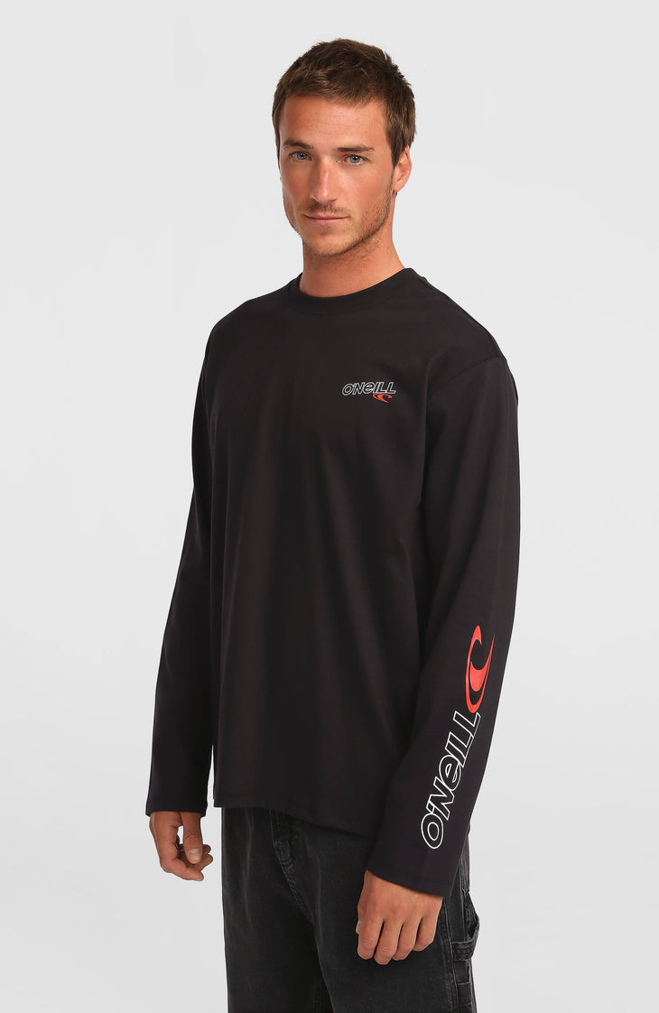 T-shirt manches longues Essentials 90s Logo | Black Out