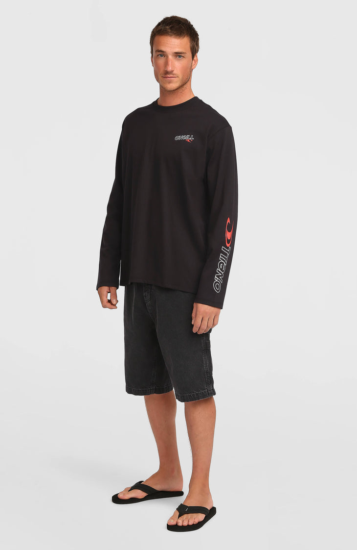 T-shirt manches longues Essentials 90s Logo | Black Out