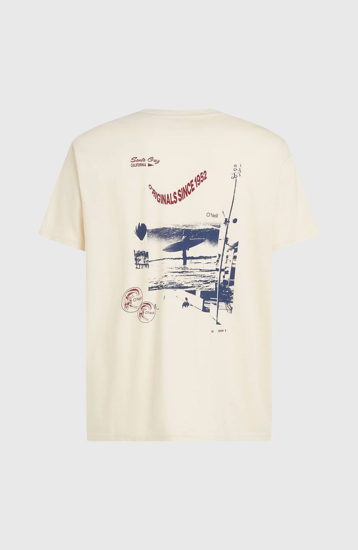 T-shirt O'Riginals Retro Back-Print | Linen White