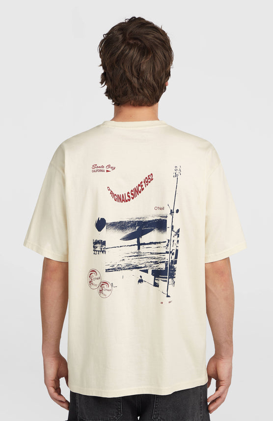 T-shirt O'Riginals Retro Back-Print | Linen White