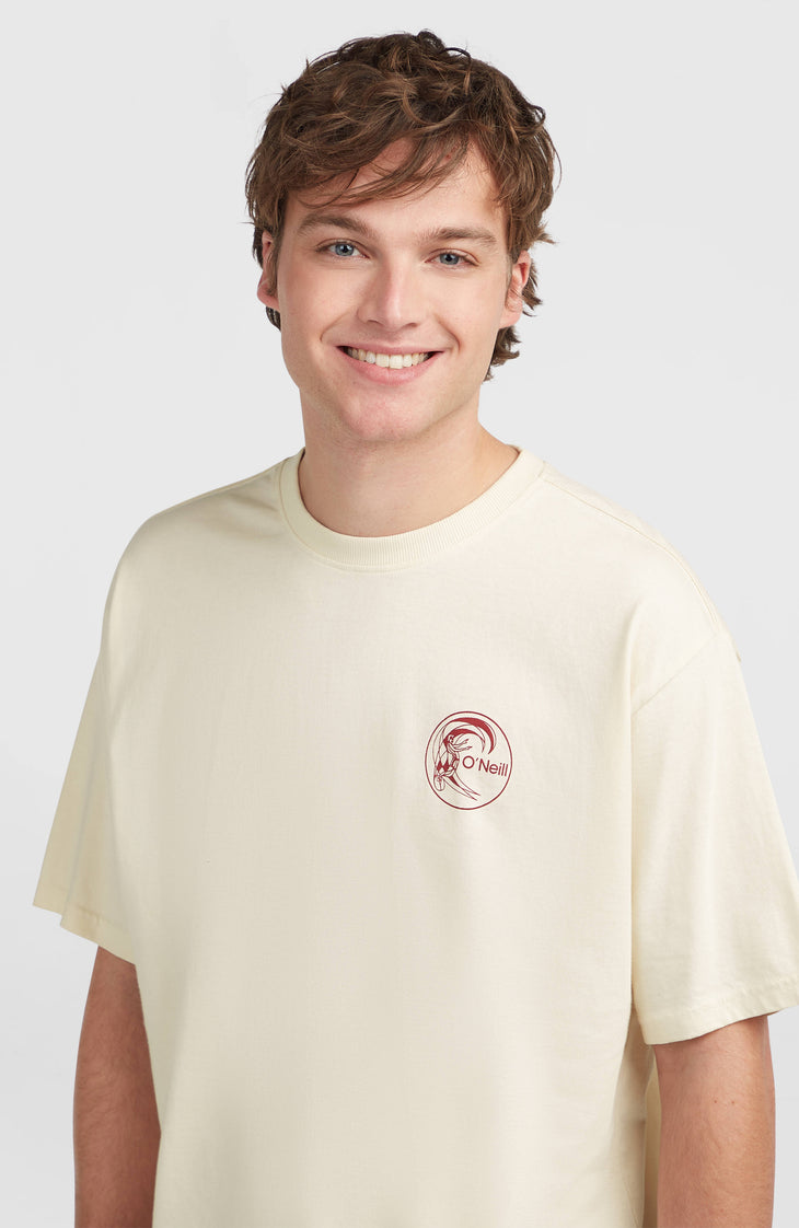 T-shirt O'Riginals Retro Back-Print | Linen White