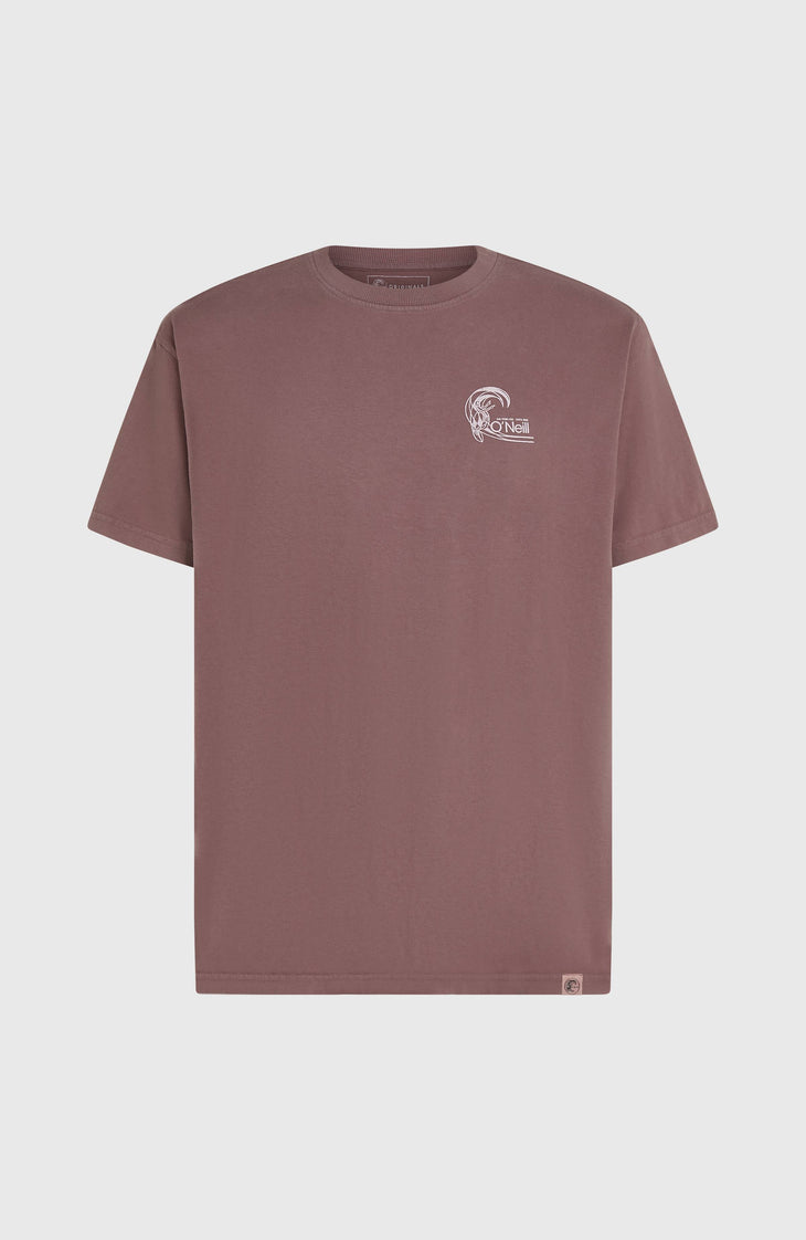T-shirt O'Riginals Retro Back-Print | Purple Gray
