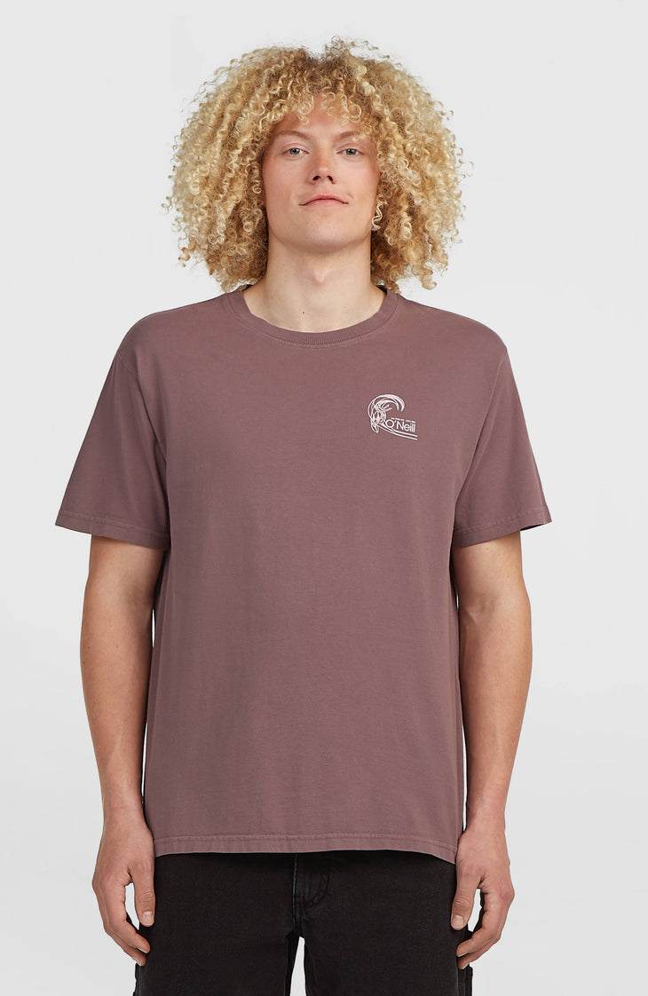 T-shirt O'Riginals Retro Back-Print | Purple Gray