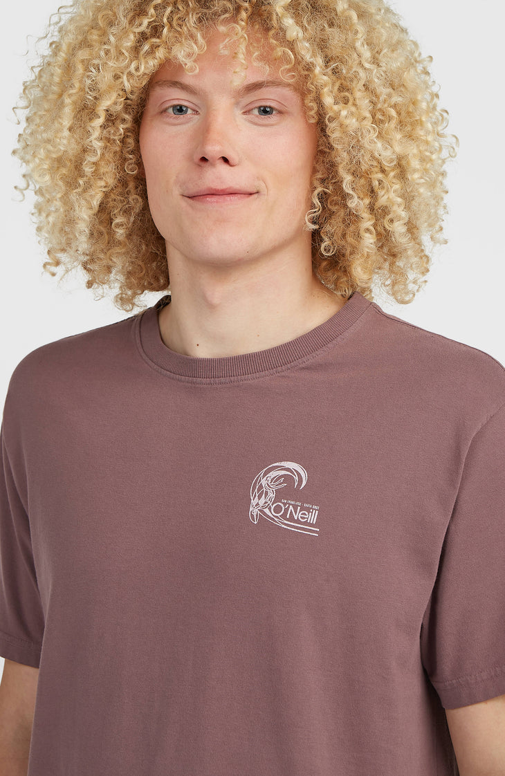 T-shirt O'Riginals Retro Back-Print | Purple Gray