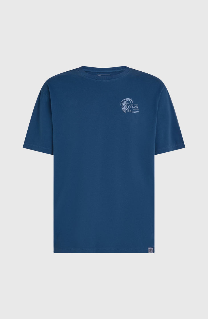T-shirt O'Riginals Retro Back-Print | Regal Blue