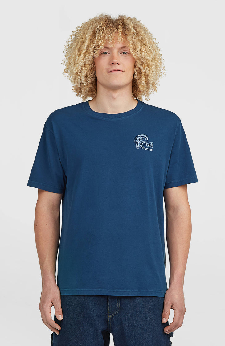 T-shirt O'Riginals Retro Back-Print | Regal Blue