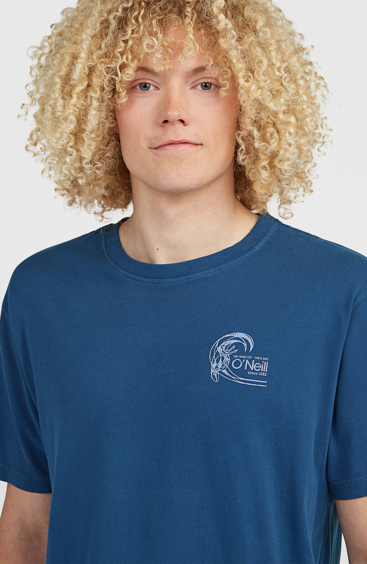 T-shirt O'Riginals Retro Back-Print | Regal Blue