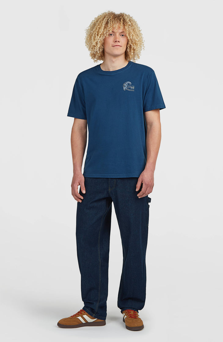 T-shirt O'Riginals Retro Back-Print | Regal Blue