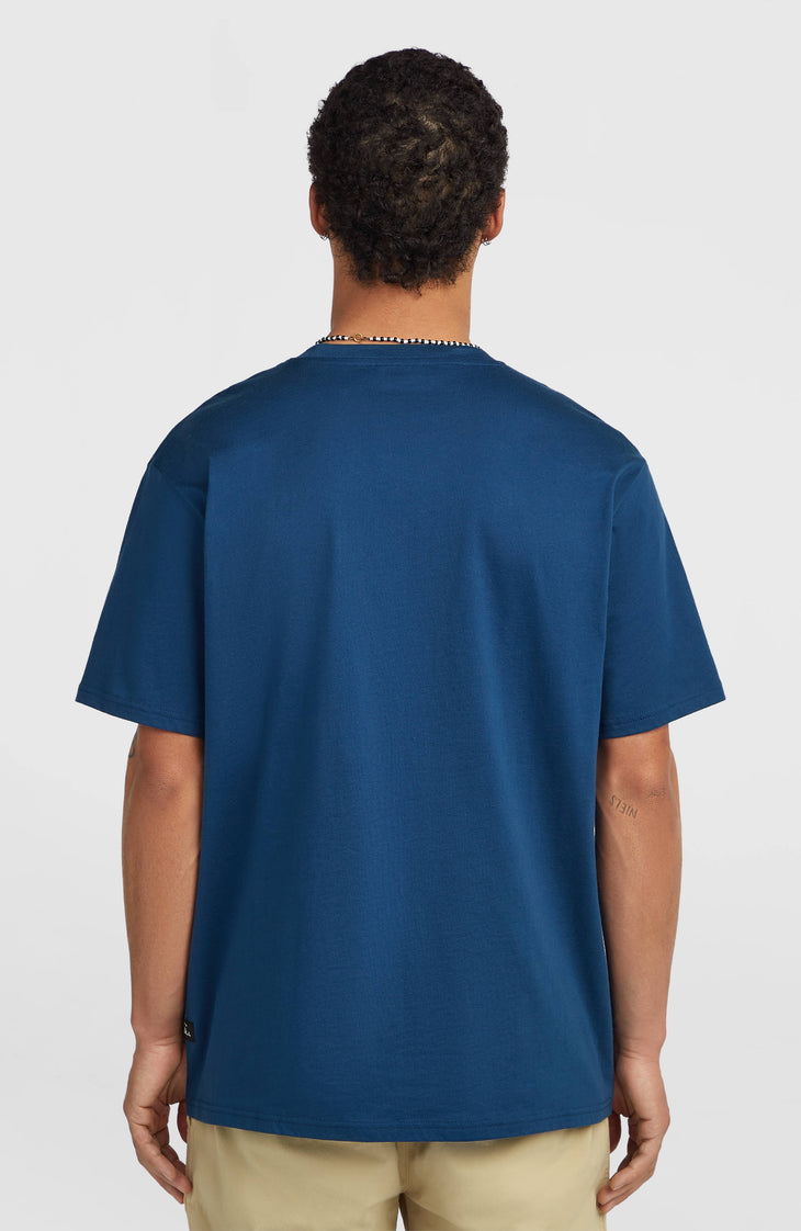 T-shirt Muir Chest Print | Regal Blue