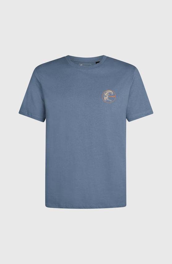 T-shirt O'Riginals Retro Back-Print | Mozart Blue