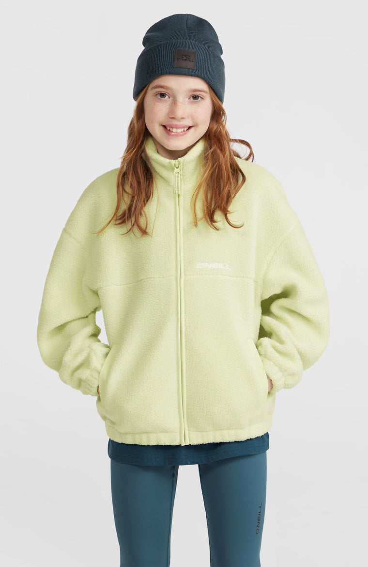 Polaire à poils longs et zip intégral | Lime Wash Polaire à poils longs et zip intégral | Lime Wash