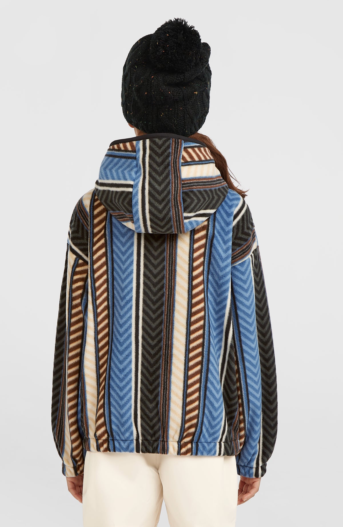 Sweat à capuche et col demi-zip Superfleece | Blue Vintage O'Neill Stripe