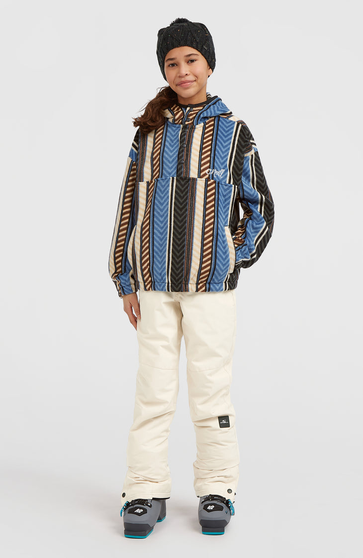 Sweat à capuche et col demi-zip Superfleece | Blue Vintage O'Neill Stripe