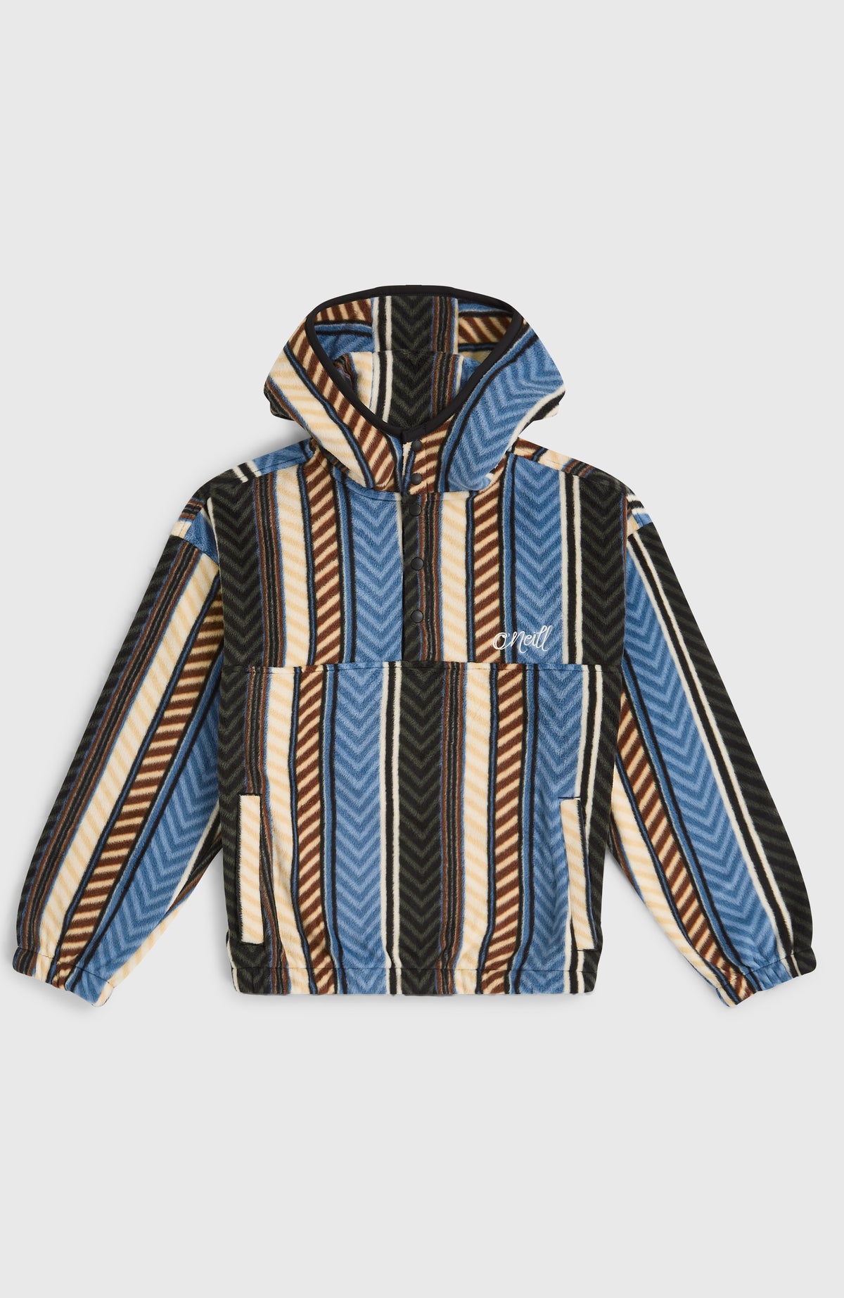 Sweat à capuche et col demi-zip Superfleece | Blue Vintage O'Neill Stripe