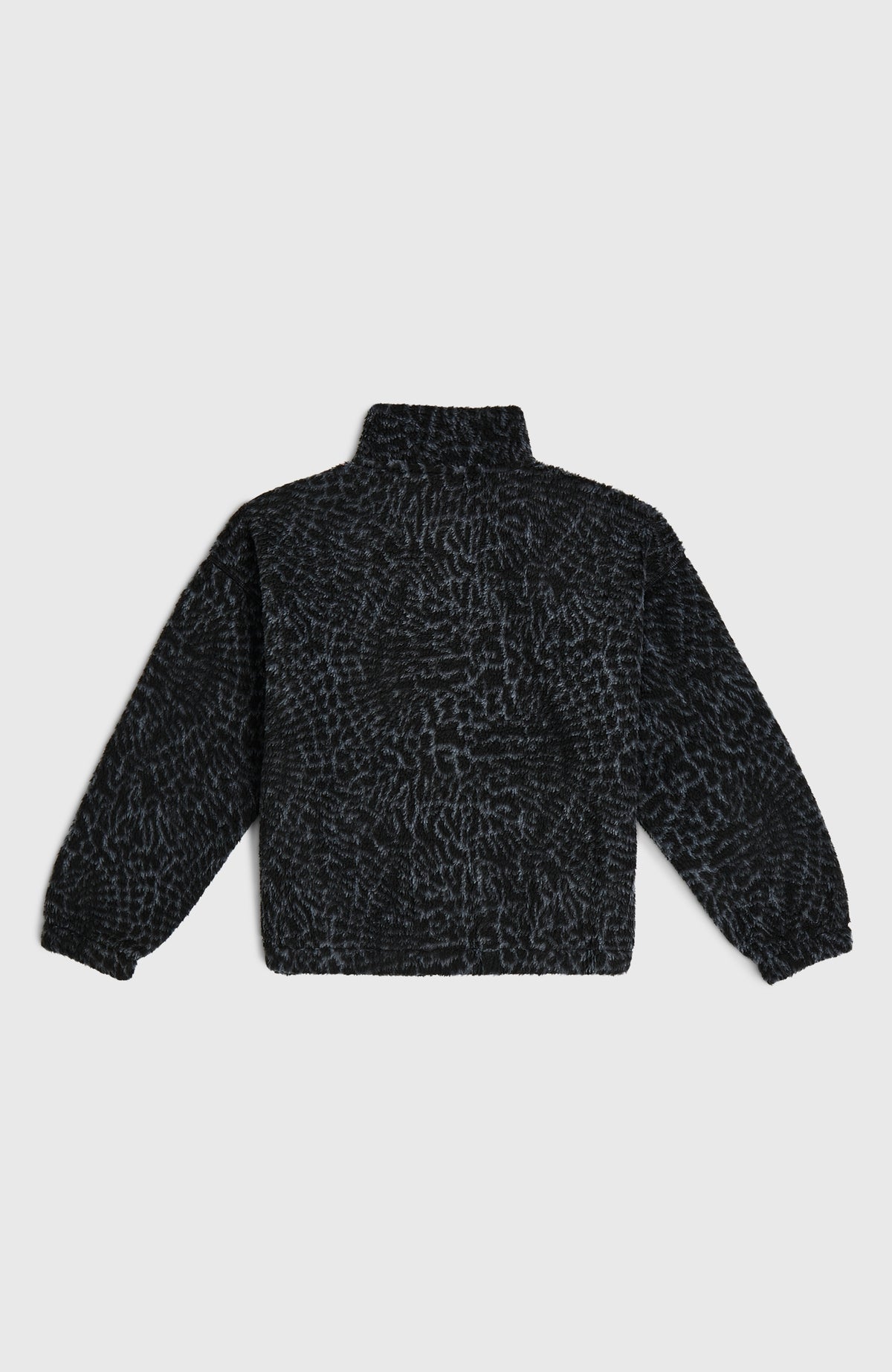 Polaire à poils longs et zip intégral | Black Animalica