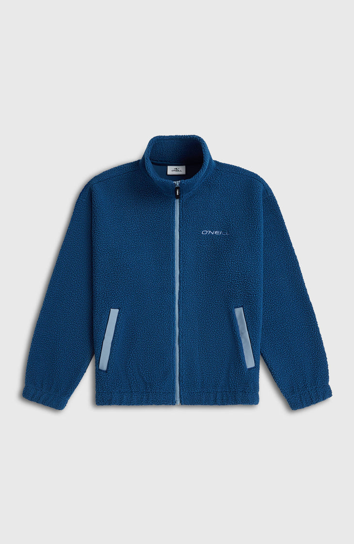 Polaire à poils longs et zip intégral | Regal Blue