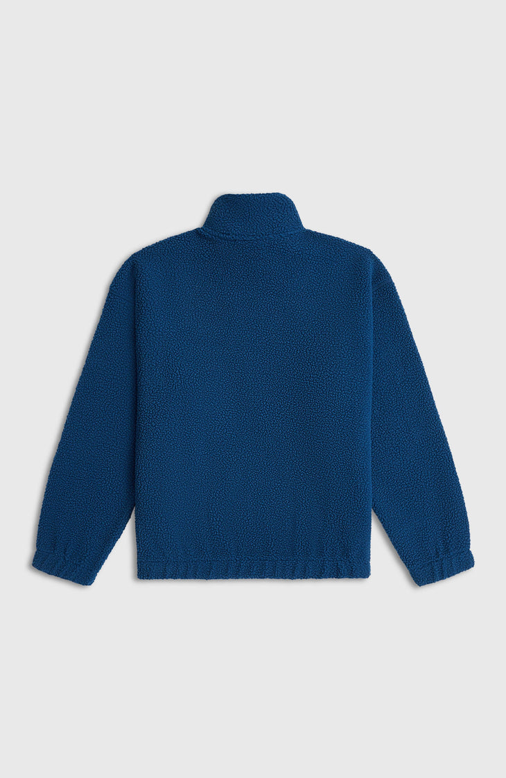 Polaire à poils longs et zip intégral | Regal Blue
