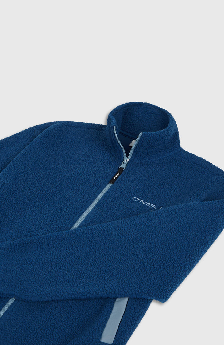 Polaire à poils longs et zip intégral | Regal Blue