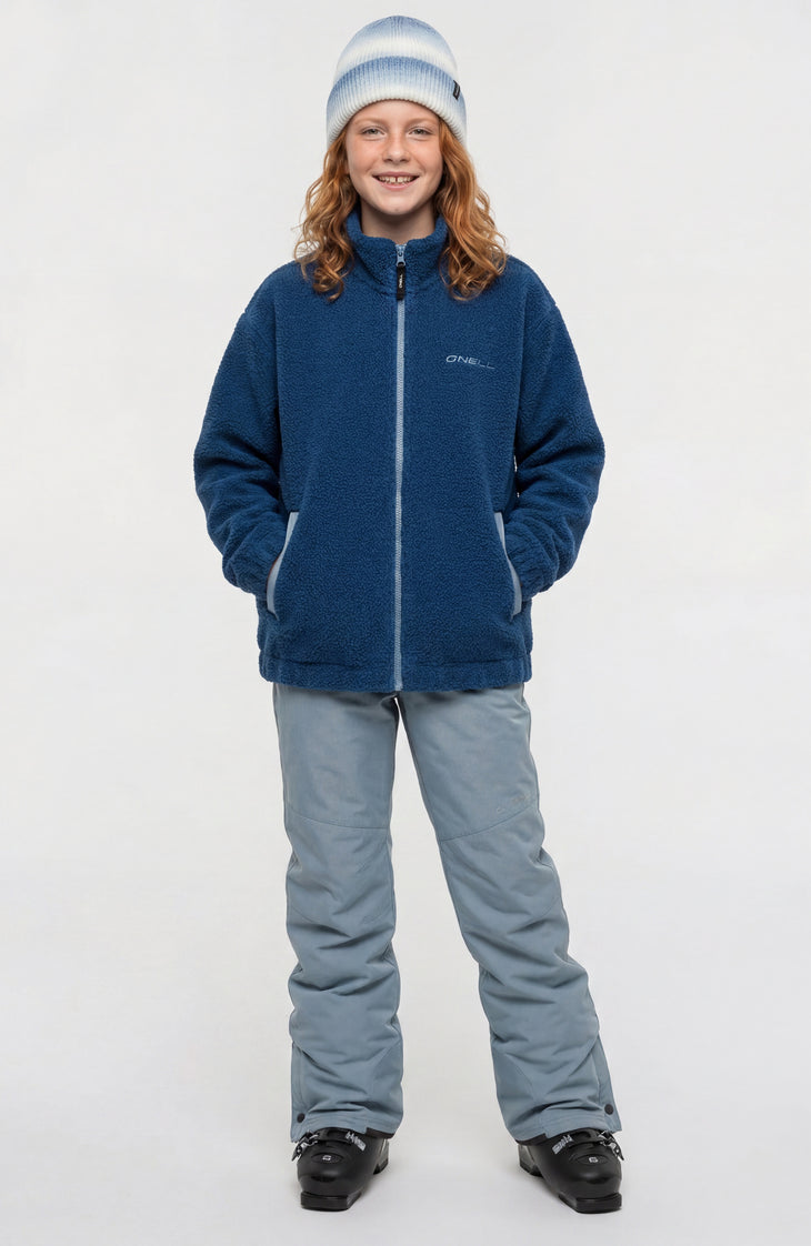 Polaire à poils longs et zip intégral | Regal Blue