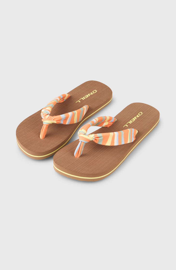 Tongs Ditsy Sun | Funky Peach Swirly