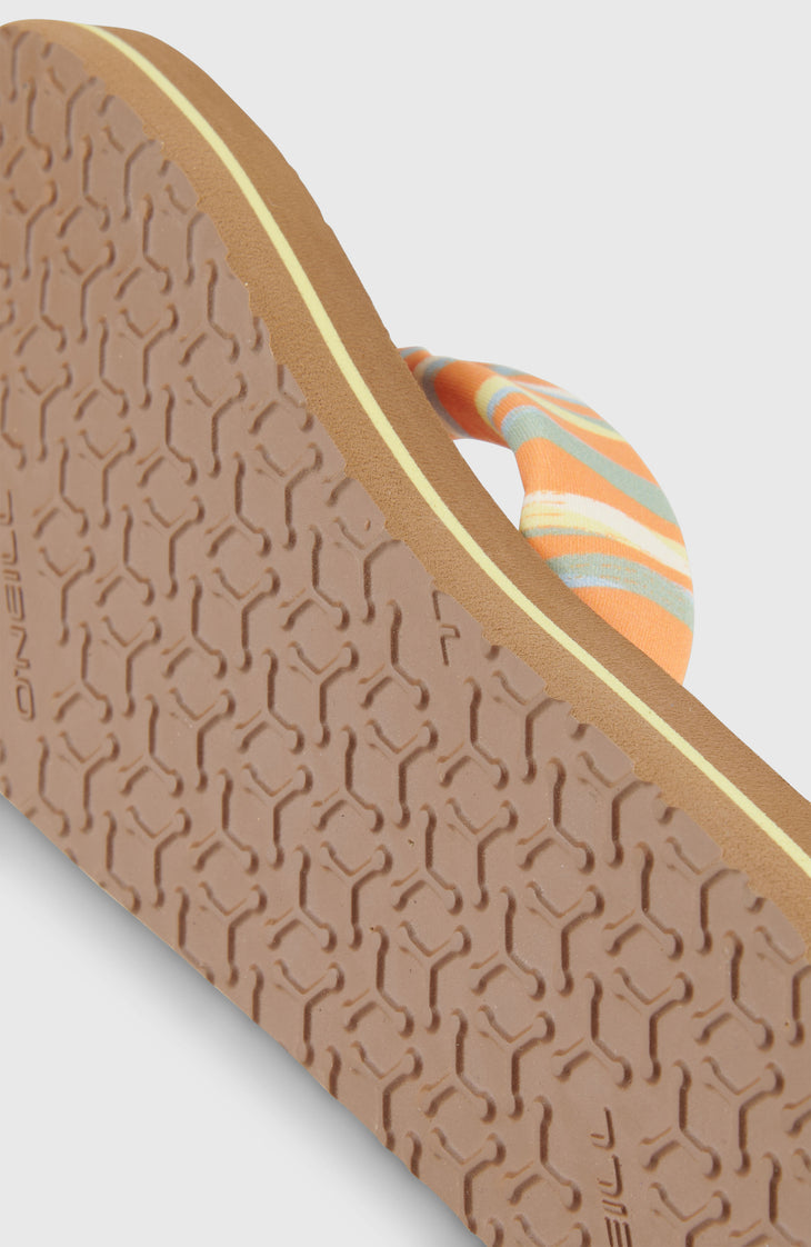 Tongs Ditsy Sun | Funky Peach Swirly