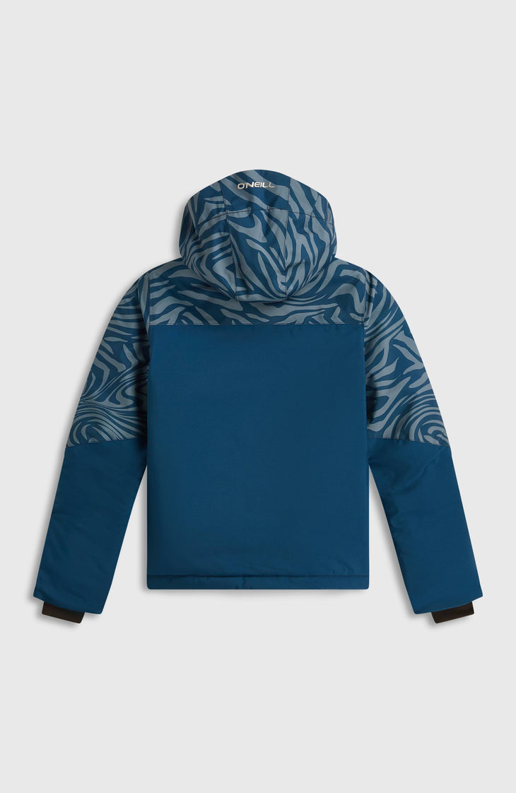 Veste de ski FWC'Cruz Triple | Blue Swirl Zebra