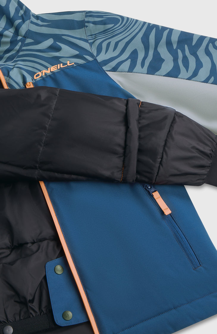 Veste de ski FWC'Cruz Triple | Blue Swirl Zebra