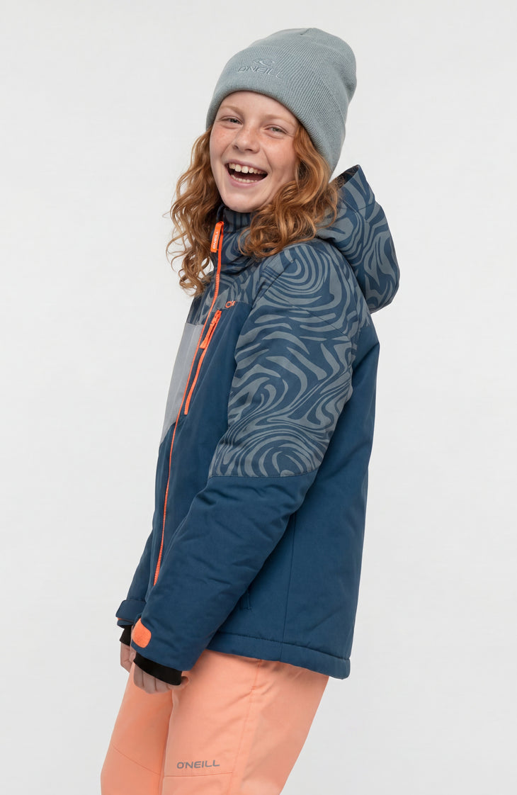 Veste de ski FWC'Cruz Triple | Blue Swirl Zebra