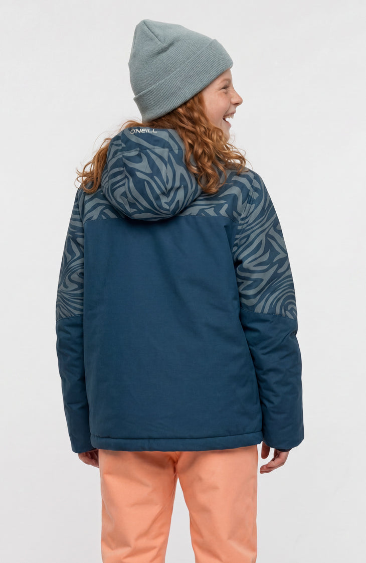 Veste de ski FWC'Cruz Triple | Blue Swirl Zebra