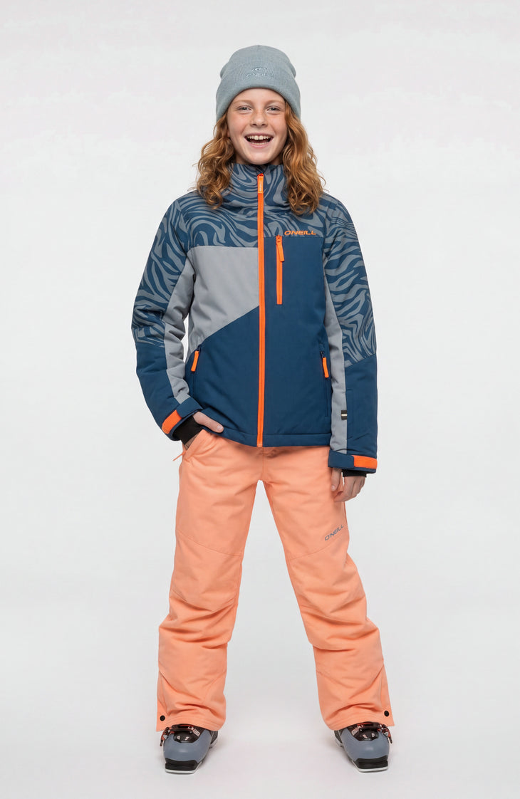 Veste de ski FWC'Cruz Triple | Blue Swirl Zebra