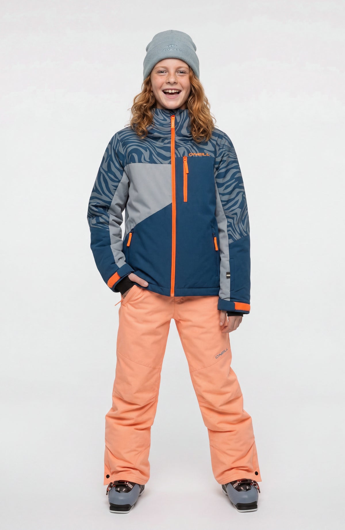 Veste de ski FWC'Cruz Triple | Blue Swirl Zebra