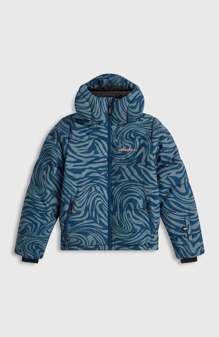 Doudoune de ski FWC'Cruz | Blue Swirl Zebra