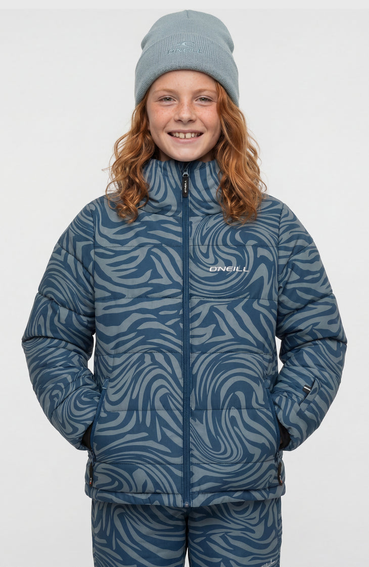Doudoune de ski FWC'Cruz | Blue Swirl Zebra