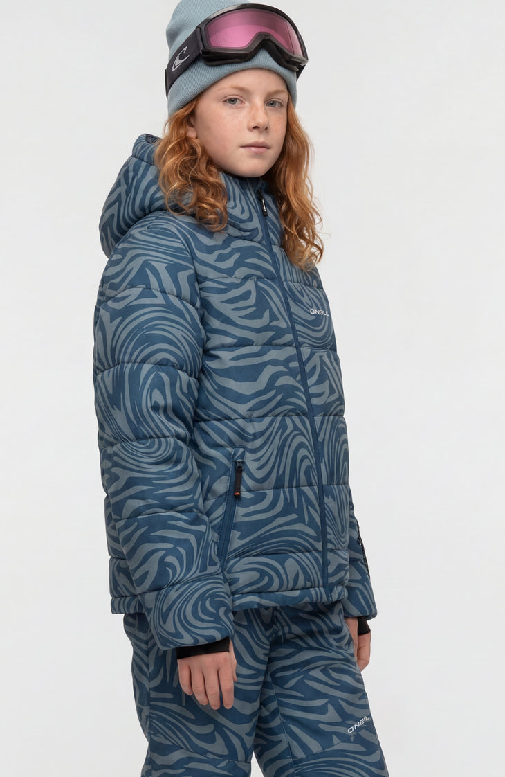 Doudoune de ski FWC'Cruz | Blue Swirl Zebra