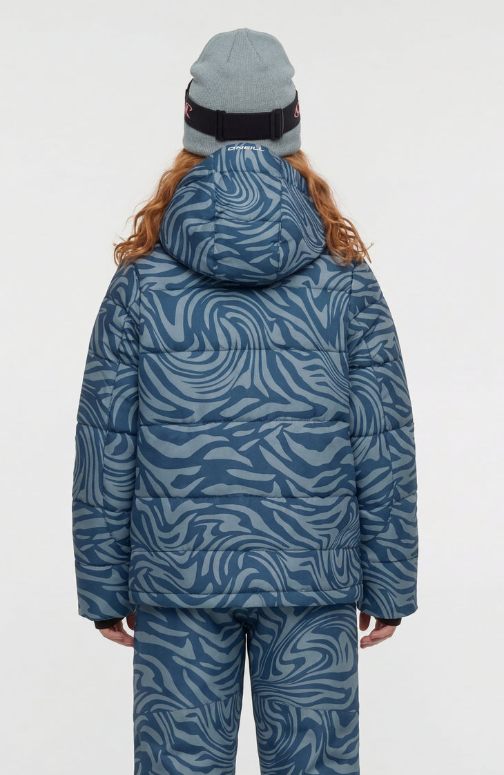 Doudoune de ski FWC'Cruz | Blue Swirl Zebra