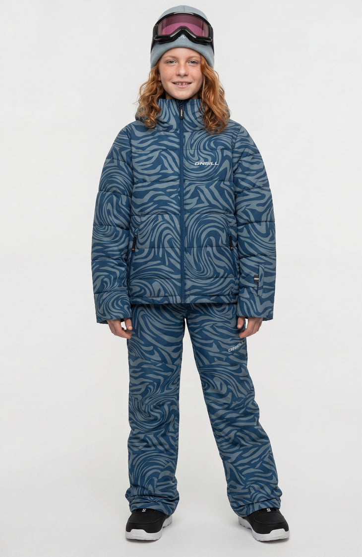 Doudoune de ski FWC'Cruz | Blue Swirl Zebra