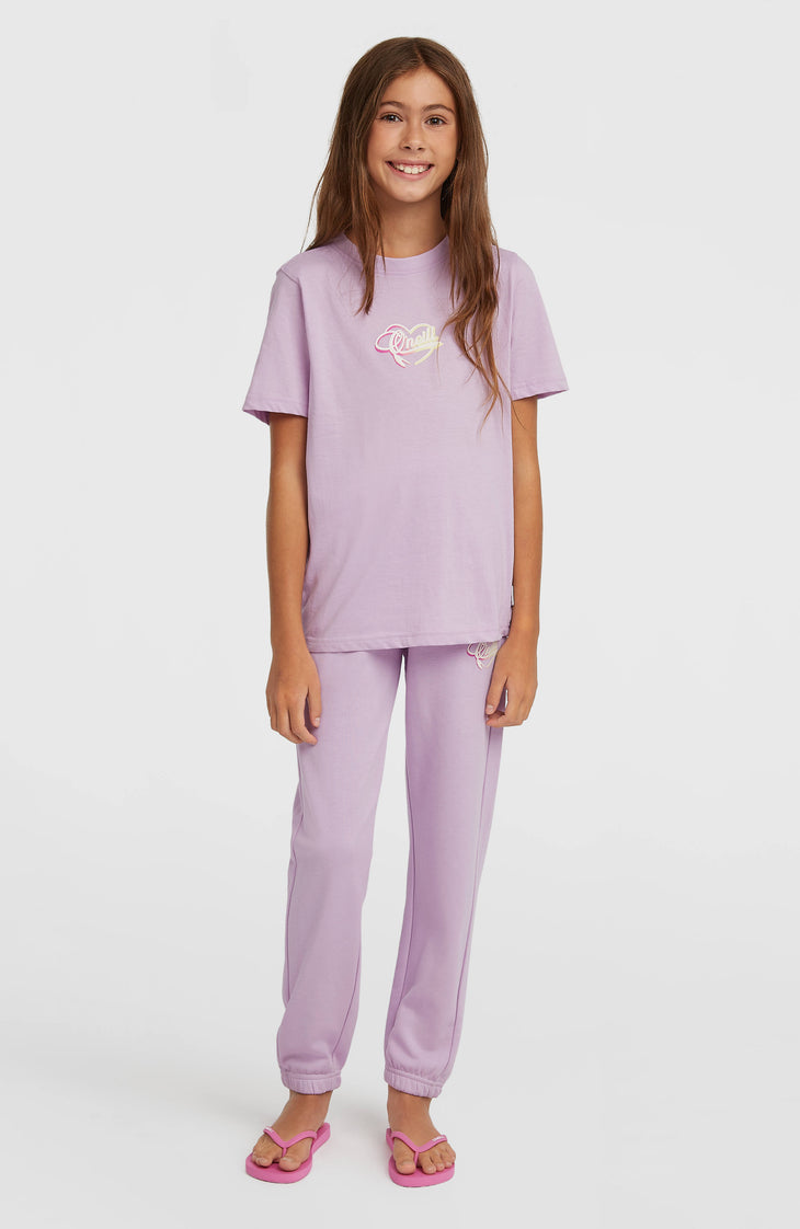 Pantalon de survêtement Essentials Script | Pale Lavender