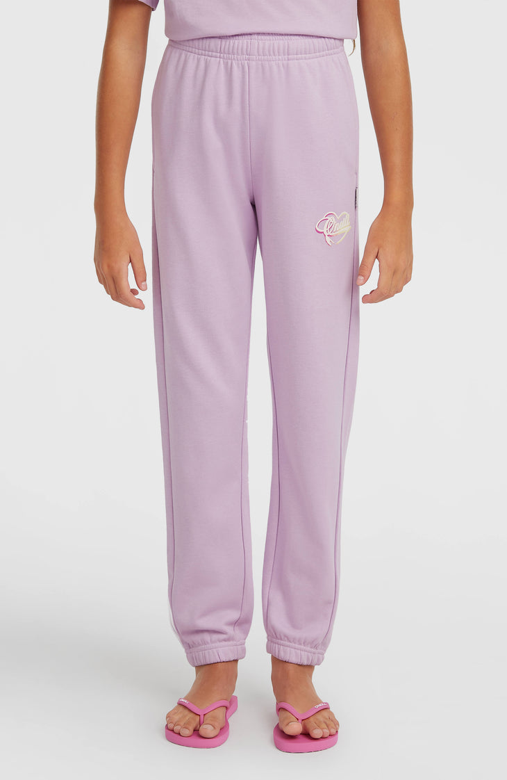 Pantalon de survêtement Essentials Script | Pale Lavender