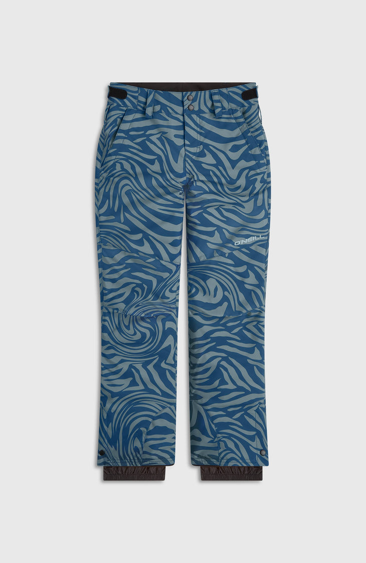 Pantalon de ski FWC'Cruz | Blue Swirl Zebra