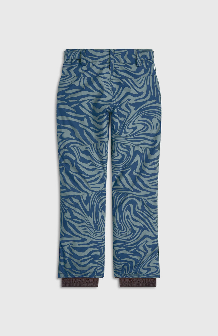 Pantalon de ski FWC'Cruz | Blue Swirl Zebra