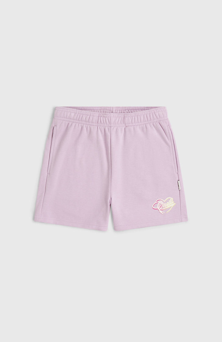 Sweatshort Essentials Script | Pale Lavender