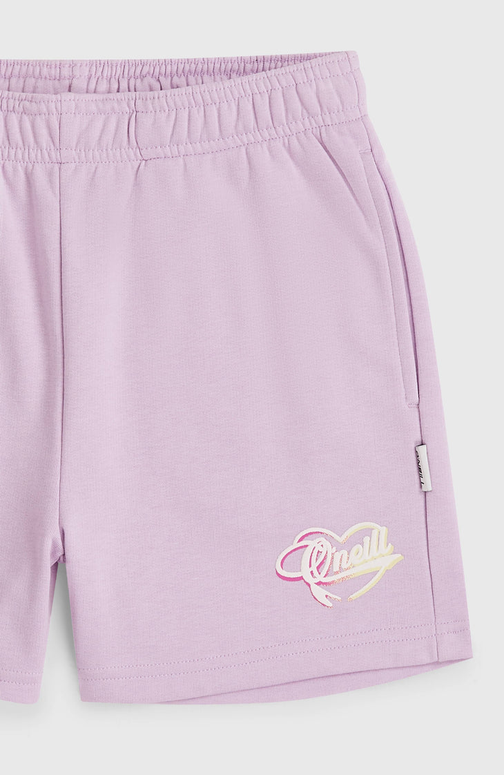 Sweatshort Essentials Script | Pale Lavender