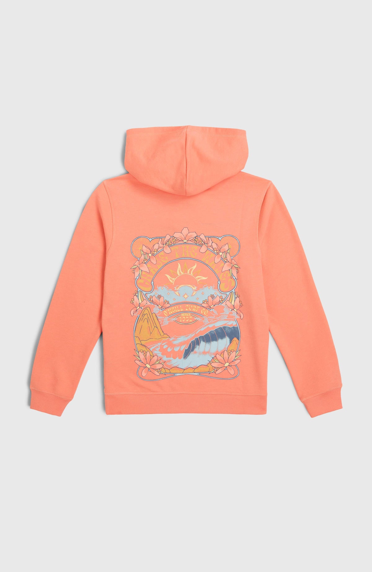 Sweat à capuche Back Print | Coral Pink