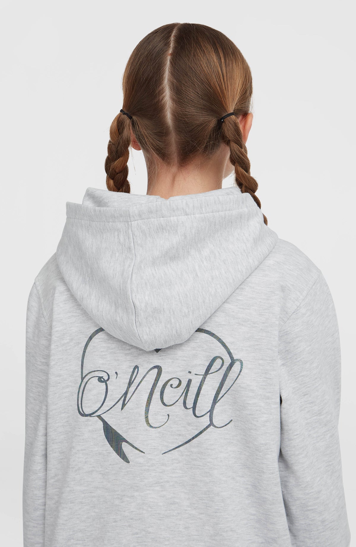 Sweat à capuche Essentials | White Melange