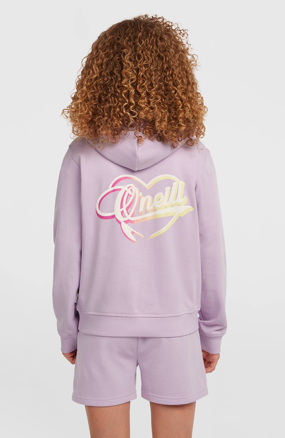 Sweat à capuche Essentials Script | Pale Lavender