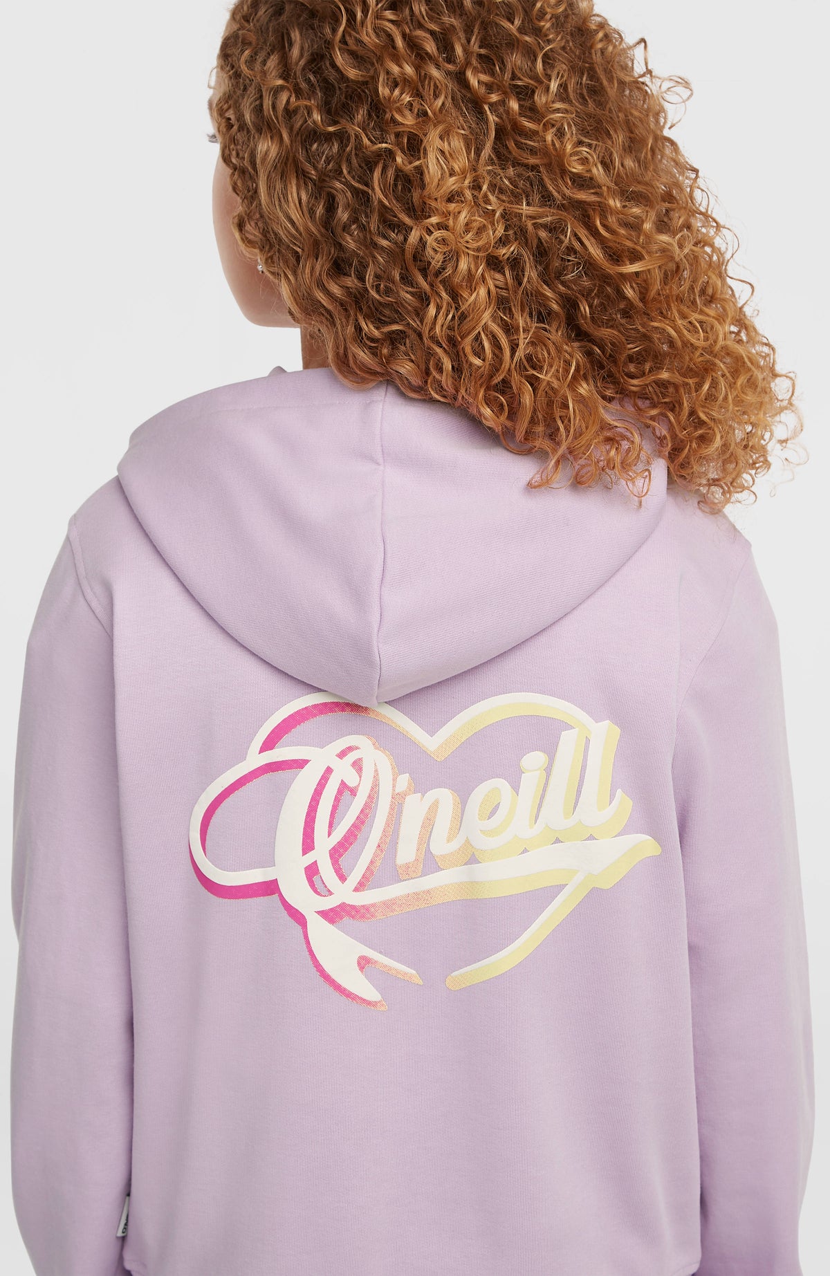 Sweat à capuche Essentials Script | Pale Lavender