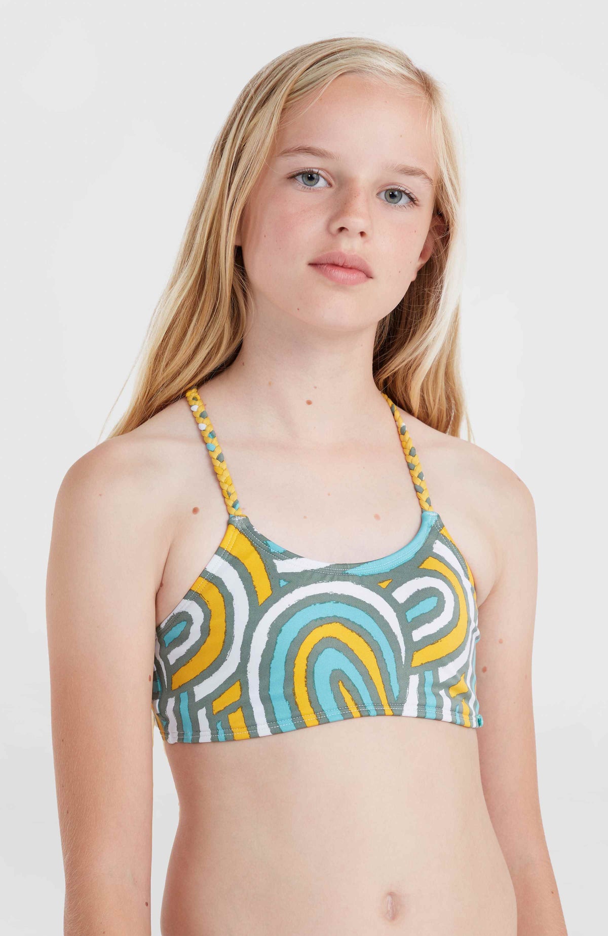 Ensemble de bikinis Mix and Match Tropics | Blue Rainbow Stripe