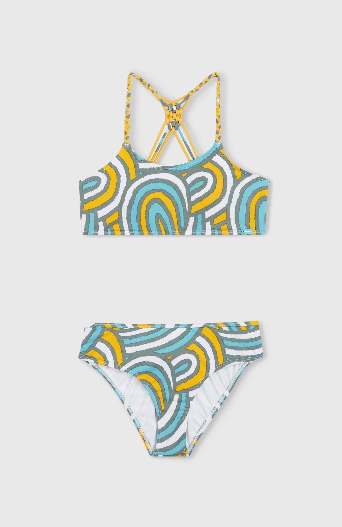 Ensemble de bikinis Mix and Match Tropics | Blue Rainbow Stripe