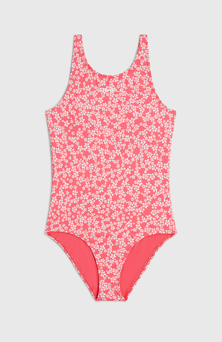 Maillot une pièce Essentials | Pink Milliflower